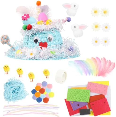 DERAYEE Easter Bonnet Kit Kids 1