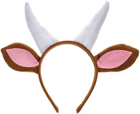 LIFKOME Goat Costume Headband for Kids and Parties