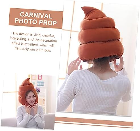 Didiseaon Funny Carnival Poop Hat for Adults