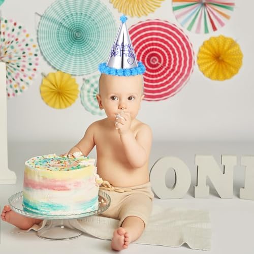 LUOZZY 8pcs Birthday Caps for Kids Girls