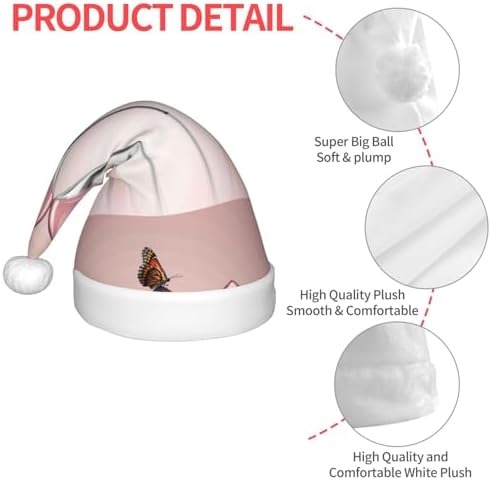 Christmas Santa Hat for Kids Baby High Heel Shoes Butterfly Party Hat