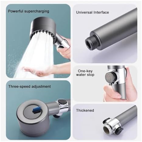 NATTCO 4 Modes Handheld Showerhead