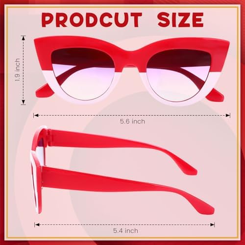 24 Pcs Red and White Party Favors Set for Anime Birthday Wedding Decorations