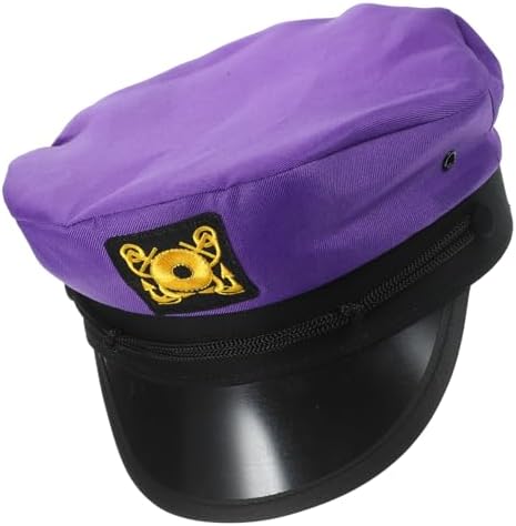 LUOZZY Purple Sailor Hat Adjustable Captains Costume Hat