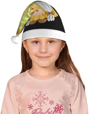 Sunflower Gnomes Santa Hat for Kids Christmas Party Headwear