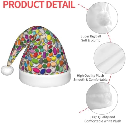 Colorful Santa Hat for Kids Christmas Party Headwear