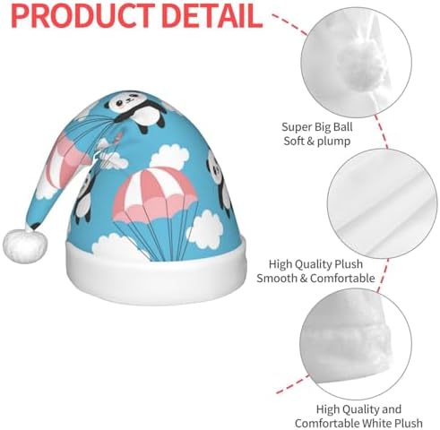 Panda Flying Santa Hat for Kids Baby Christmas Headwear