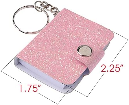 ArtCreativity Mini Glitter Notebook Keychains Set of 12