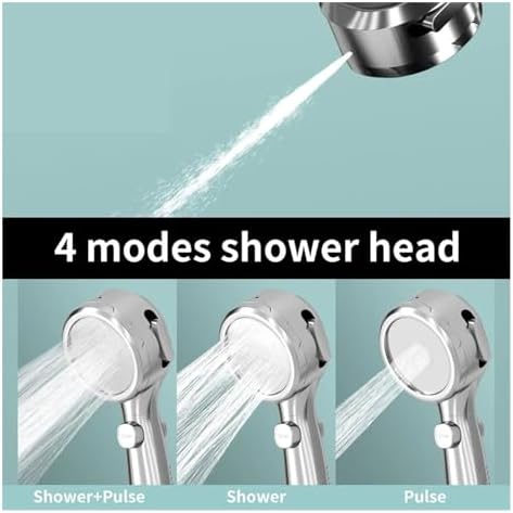 NATTCO High Pressure Handheld Shower Head with Adjustable Spray Temperature and Water Saving Feature