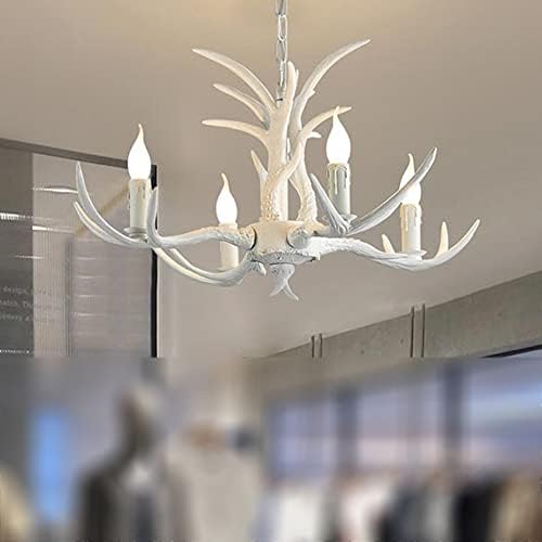 Large 4 Light Antler Chandelier for Bedrooms and Living Rooms
