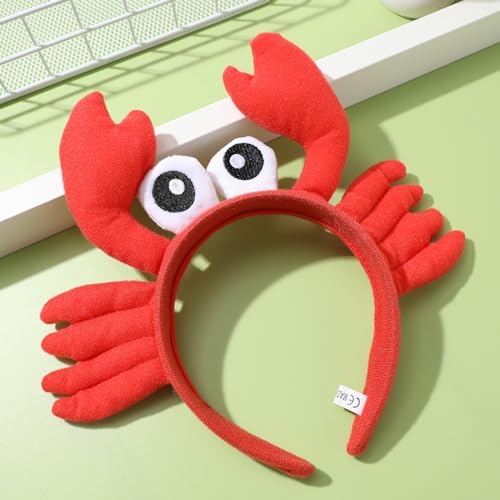 Kisangel Plush Crayfish Headband with Claws