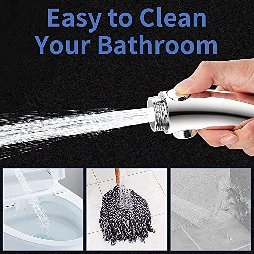 Adjustable 3-Spray Handheld Shower Head with OnOff Switch