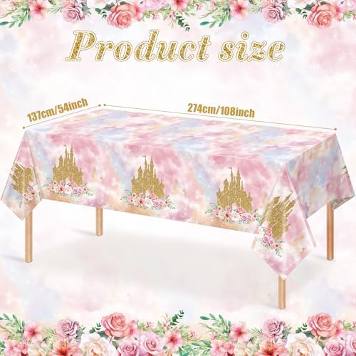 1 Pack Princess Tablecloths Birthday Decorations