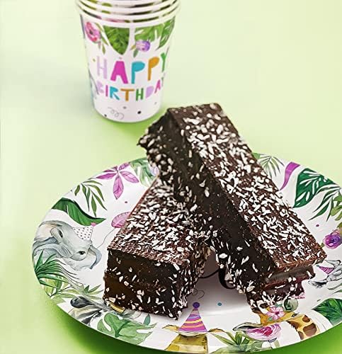 Two Wild Birthday Decorations Dinnerware for Girl