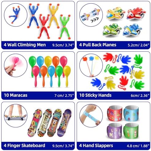 Nicknack Kids Party Bag Fillers 300PCS Assortment