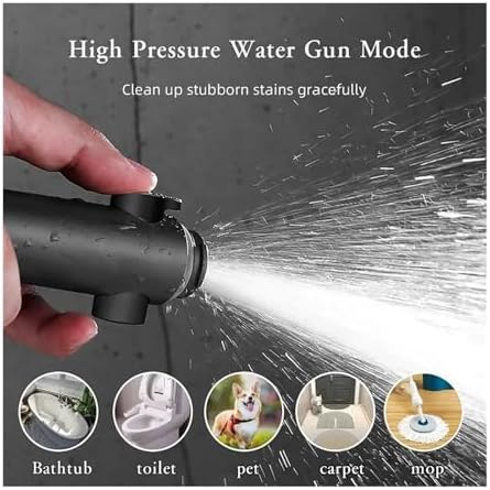 NATTCO High Pressure Shower Head 5 Modes Adjustable with Hose Saving