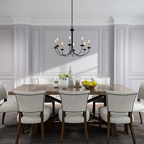 Livex Heritage 8-Light Chandelier Black