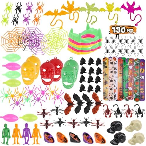 130pcs Halloween Party Toys Assortment for Kids