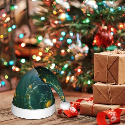Jelly Fish Santa Hat for Kids Christmas Party Headwear