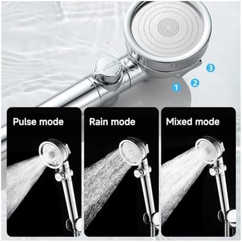 NATTCO High Pressure Variable Flow Handheld Shower Head Filter