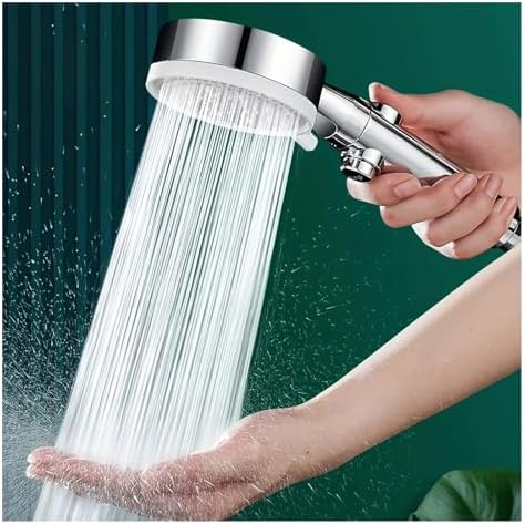 NATTCO 3pcs Adjustable Shower Head with Hose and Bracket