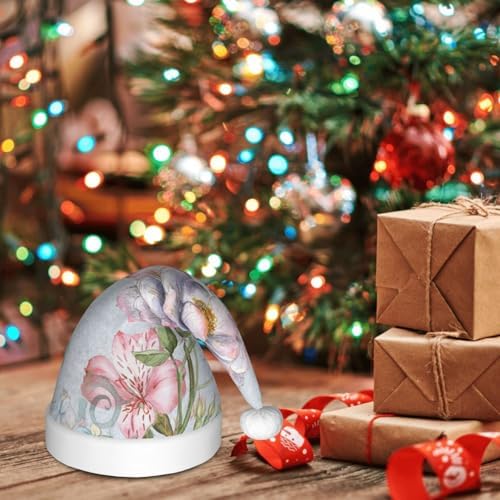 Vintage Rose Santa Hat for Kids and Babies