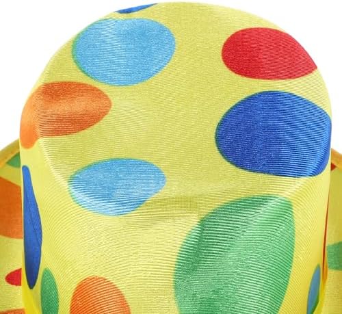 LUOZZY Colorful Clown Hat for Halloween Cosplay Party