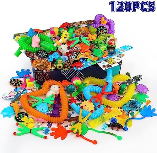 Nicknack Kids Party Favors 120PCS Toy Assortment for Classroom Rewards