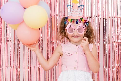 2 PCS Happy Birthday Hats and Sunglasses for Kids Adults