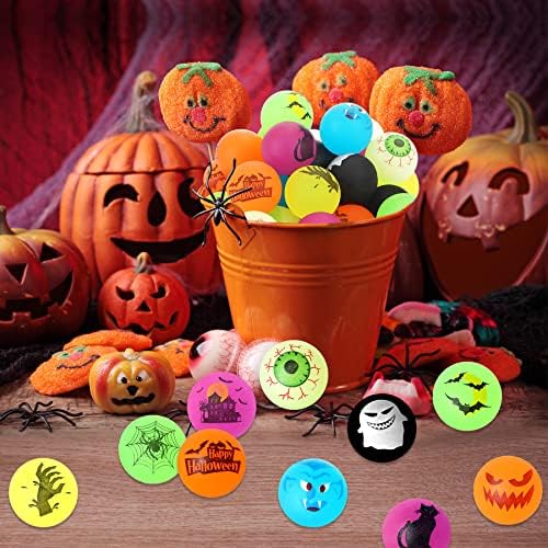 NOVWANG Halloween Bouncing Balls 24Pcs 12 Styles