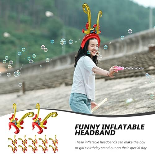VOSAREA 50pcs Inflatable Cartoon Headbands for Kids