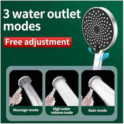 NATTCO Handheld Showerhead with 5 Models Universal Adapter