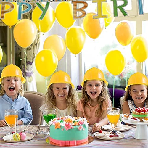 Gejoy 36 Piece Construction Hats for Kids Party Supplies
