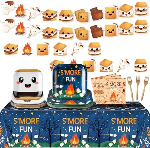 SMores Camping Party Set for 24 Guests