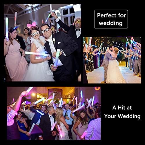 Glow Sticks Bulk 150 Pcs - 3 Modes Colorful Flashing Party Supplies