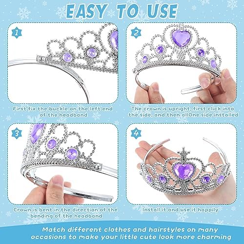 48 Piece Princess Tiara Crown Costume Set for Girls