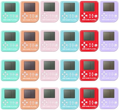 DOEA 24Pcs Video Game Keychain Party Favors