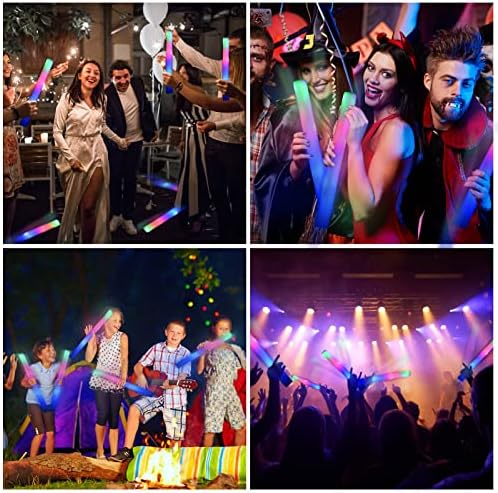 150 Pcs LED Foam Glow Sticks for Parties and Events