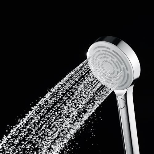 3-Function Detachable Handheld Shower Head with High Pressure Black