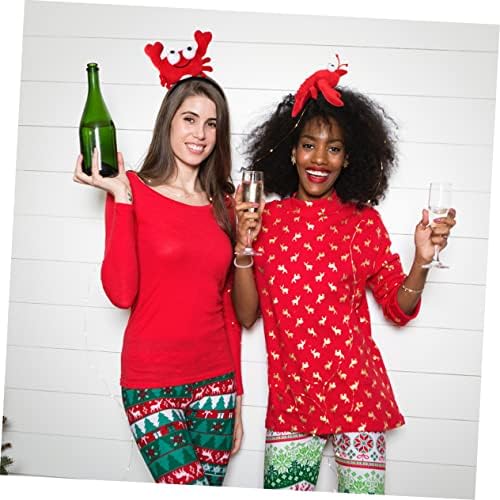 Angoily Crayfish Headwear Set 2 Pieces Party Hairbands for Festive Events