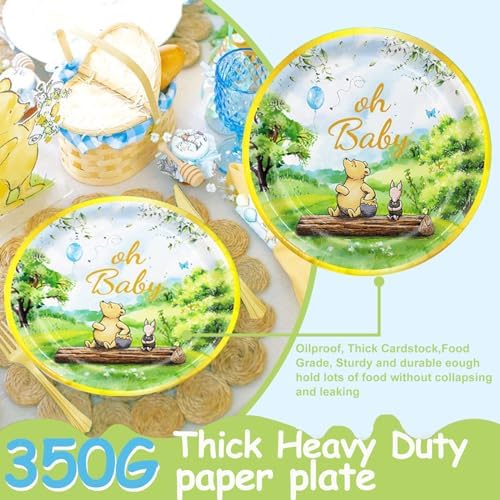 177pcs Vintage Winnie The Pooh Baby Shower Tableware Set
