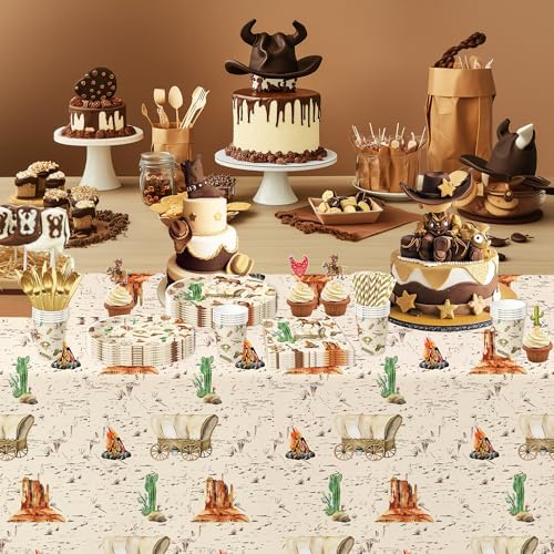 Western Cowboy Party Decorations Tableware Set - 24PCS