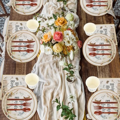 210Pcs Magical Wizard Party Decorations for Baby Shower and Birthday Celebrations