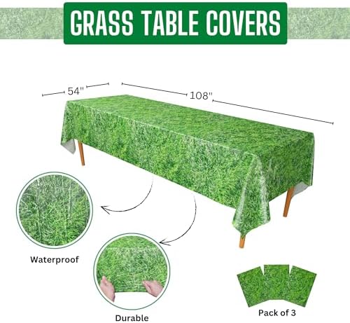 Blue Orchards Grass Table Covers Pack of 3 54x108