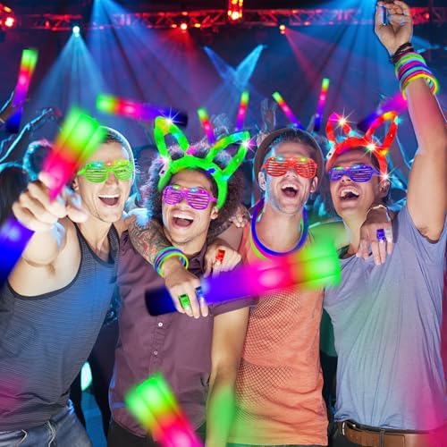 HHJ 284 Piece Glow in The Dark Party Supplies