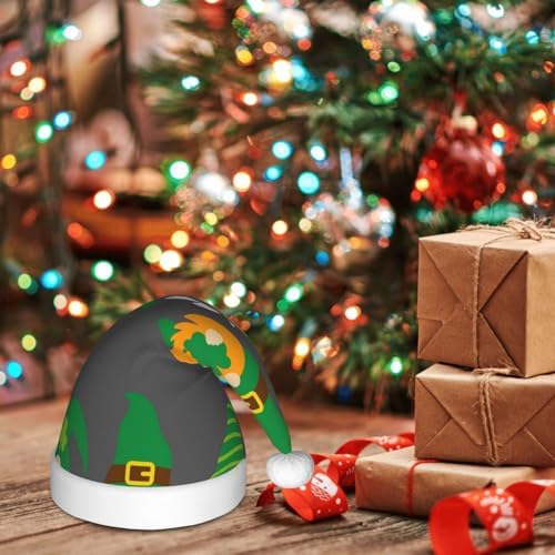 Spring St Patricks Day Irish Gnome Santa Hat for Kids