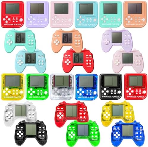 DOEA 24 Pack Video Game Keychain Party Favors for Kids