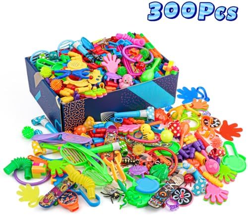 Nicknack Kids Party Bag Fillers 300PCS Assortment