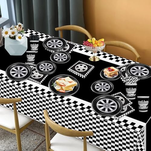 Cocomigo Race Car Party Decorations 187pcs for 25 Guests