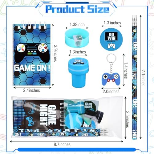 TecUnite 84 Pcs Video Game Party Favor Set